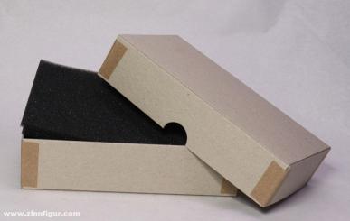 Set 10 x card box, middle, plain 