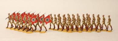 Sturmabteilung SA colour party marching without packs 