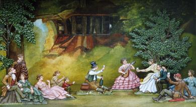 Spitzweg, Das Picknick oder Die Schauspielergesellschaft 