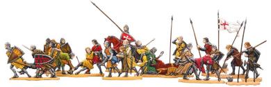 Crusader knights retreating in palestine 