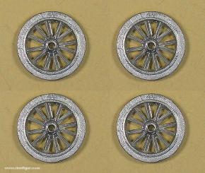 Four wheels, diameter 20 mm 