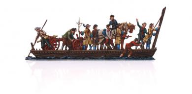 Landing boat with artillery 