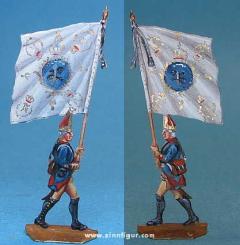 Colour-bearer of Grenadiers, advancing, profile 
