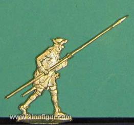 Pikemen, advancing, profile 
