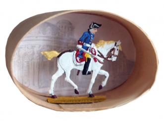 Friedrich II on horseback 