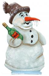 Bonhomme de neige "pompette 