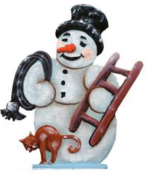 Bonhomme de neige ramoneur 