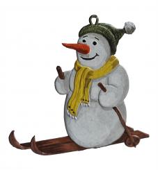 Schneemann, Ski-Läufer 
