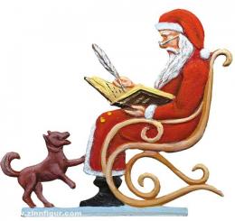 Weihnachtsmann im Schaukelstuhl 