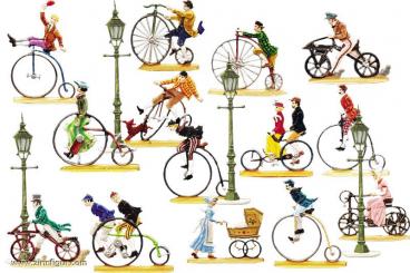 Sortiment: Historische Fahrradfahrer 
