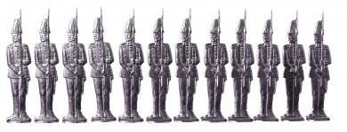 Infanterie-Parade, Mannschaft im Halt 