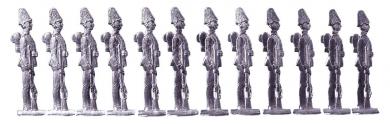 Infanterie-Parade, Mannschaft 