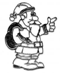 Anhänger, Weihnachtsmann 