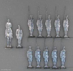 French Foreign Legion, on foot, presenting rifle 