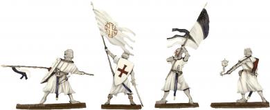 Chevalier à pied au combat 