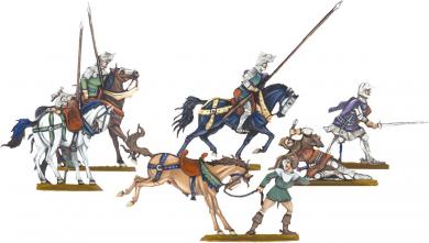 Ritter, abgesessen, Nahkampf 