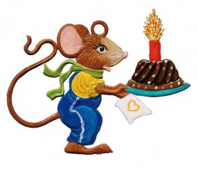 Pendant: Birthday mouse "He " 