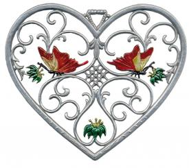 Ornament: Heart with Butterflys 