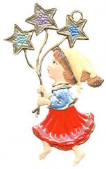 Pendentif : Fillette étoile 