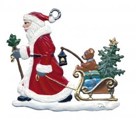 Pendentif : Père Noël avec traîneau 