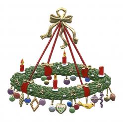 Pendentif : Couronne de l'Avent, taille moyenne 