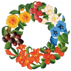Ornament: Summer Wreath, large 