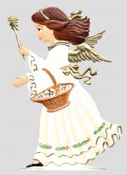 Un ange avec le courrier de Noël - les listes de souhaits des enfants 