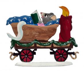 Eisenbahnwagen: Maus im Walnussbett 