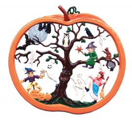 Wandbild: Halloweenbaum 