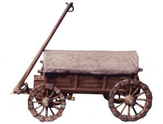 Chariot à poudre avec toit arrondi 