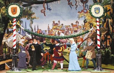 Klein-Diorama: Meistersinger Festwiese 