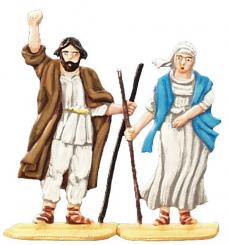 Arche: Noah und Frau 