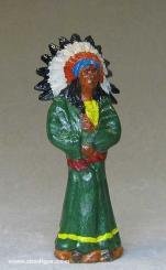 Indian chief, standing 