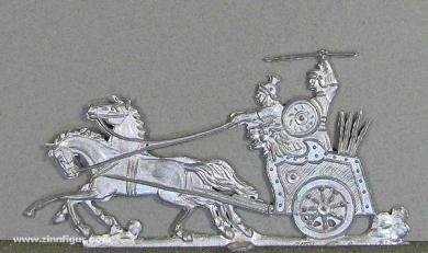 Roman chariot in battle 