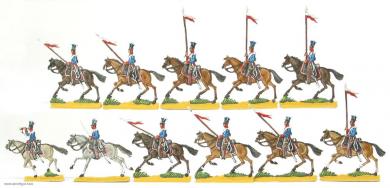 Ulans, trotting 