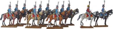 Husaren im Halt. Regiment Nr. 8 