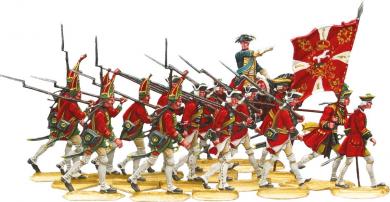 Linieninfanterie auf dem Marsch 