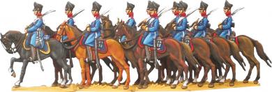 Prussian dragoons at the halt 