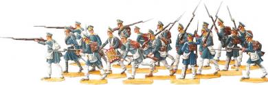 Skirmishing Landwehr (Prussian Militia) Infantry 