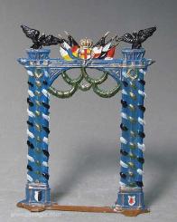 Siegestor, Triumphbogen -geschmückt- 