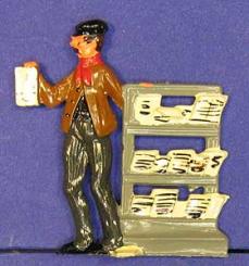 Vendeur de journaux, (aussi personnage de chemin de fer) 