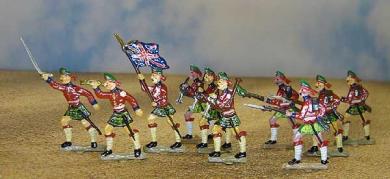 Scottish infantry in attack 