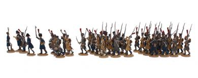 Französische Infanterie im Marsch 