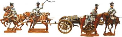 Französische (sächsische) Trainsoldaten um 1806 