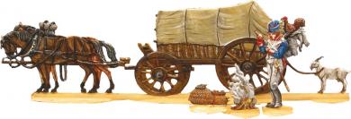 The Fourier-wagon. France 1804-14. 5 figures. 
