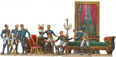 The resignation of Napoleon I. , Fontainebleau , France 1814. 