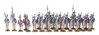 Grenadier, 1. Bat. der Garde in Paradeaufstellung 