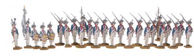Musketeers, 1st Batt. of the Guard in parade formation 