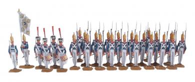 1. Garderegiment zu Fuß in Paradeaufstellung 