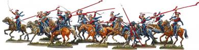 Russian cossacks charging with lances 